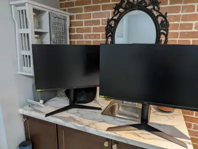 Dual LG 27" Gaming Monitors, View more