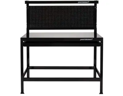 Mastercraft Steel Workbench with drawer. Size: 48” x 22” x 60”. Used, in good condition. Strong and...
