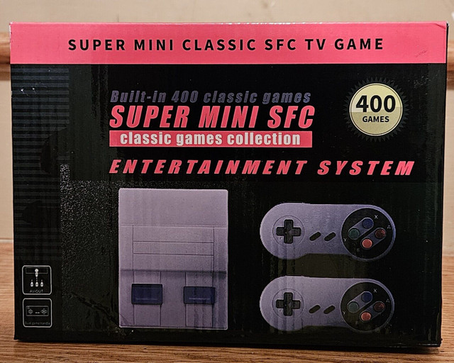 SNES Super Mini SFC Classic Built In 400 Games Collection in Older Generation in Burnaby/New Westminster