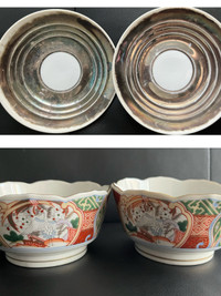 Bowls and plates made in Japan