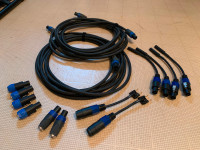 25 ft Speakon Neutrik 4 conductor cables and accessories