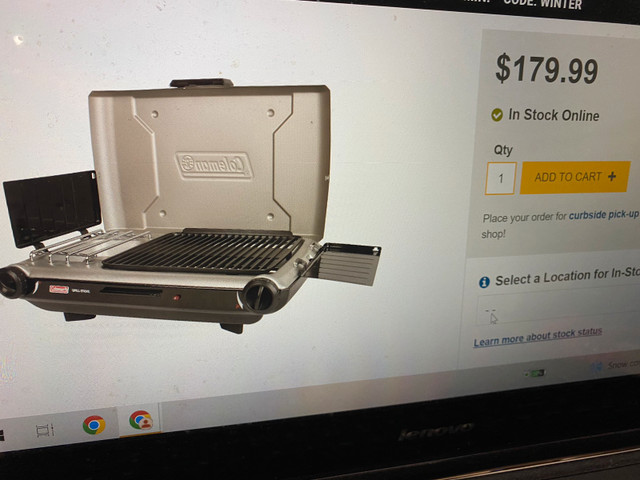 COLEMAN PROPANE GRILL AND STOVE BNIB in BBQs & Outdoor Cooking in City of Toronto