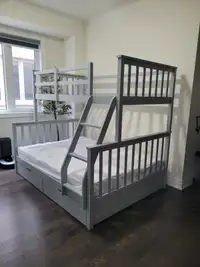 New single over double bunk bed in the box 