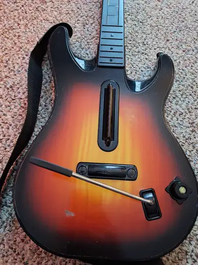 The strum needs to be fixed, but other than that functions as-is. Pick-up only.
