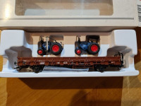 Marklin HO Scale 46948 Flatcar with 2 Tractors with Box 30 Firm