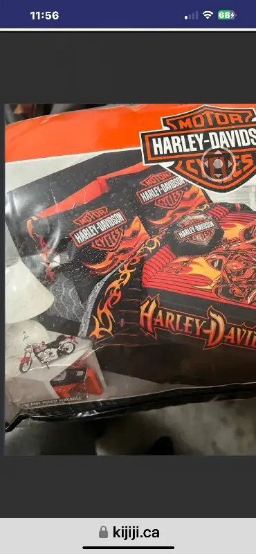 Harley Davidson bed comforter Brand New still in the bag $250