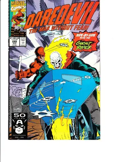 Marvel Daredevil comics for sale: Issues include # 265, 271, 273( fold in cover), 277, 279, 289, 291...