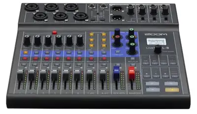 Zoom LiveTrak L-8 Portable 8-Channel Digital Mixer/multitracker, View more