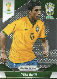 Paulinho 2014 Panini Prizm World Cup Soccer Brazil Card # 110