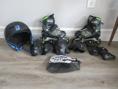 Inline Skates Bladerunner Adjustable size 1 to 4 Yth Helmet Pads, View more