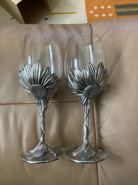 Royal Selangor crystal wine glasses