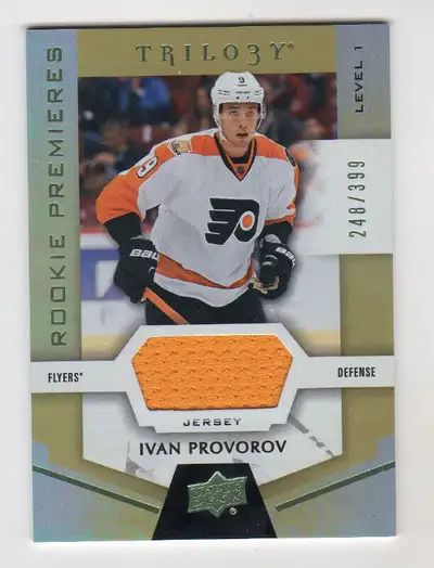 CARTE DE HOCKEY Trilogy Rainbow Green #58 Ivan Provorov RECRUE, View more