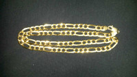 18k gold Figaro link chain 