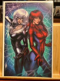 Amazing Spider-man #20 - Black Cat and Mary Jane - Virgin Cover