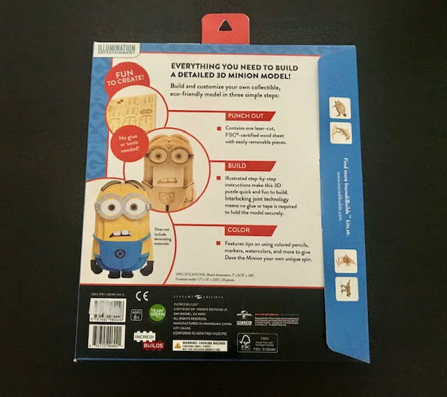 Brand New Incredibuilds ***Minions** 3D Wood Model Kit in Arts & Collectibles in City of Toronto - Image 2