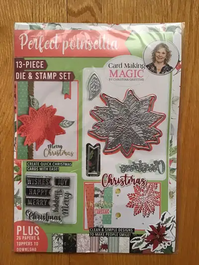 Perfect Poinsettia 13 Piece Die and Stamp Set, View more