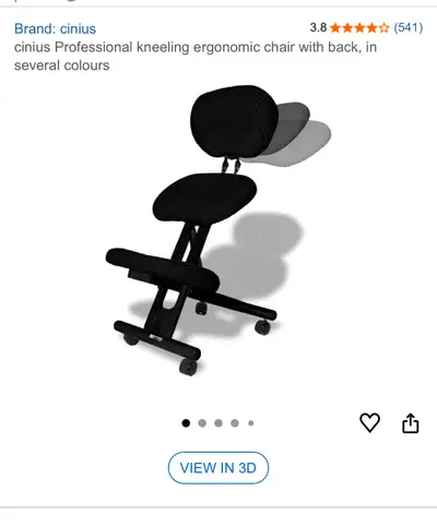 cinius professional kneeling ergonomic chair with back, View more