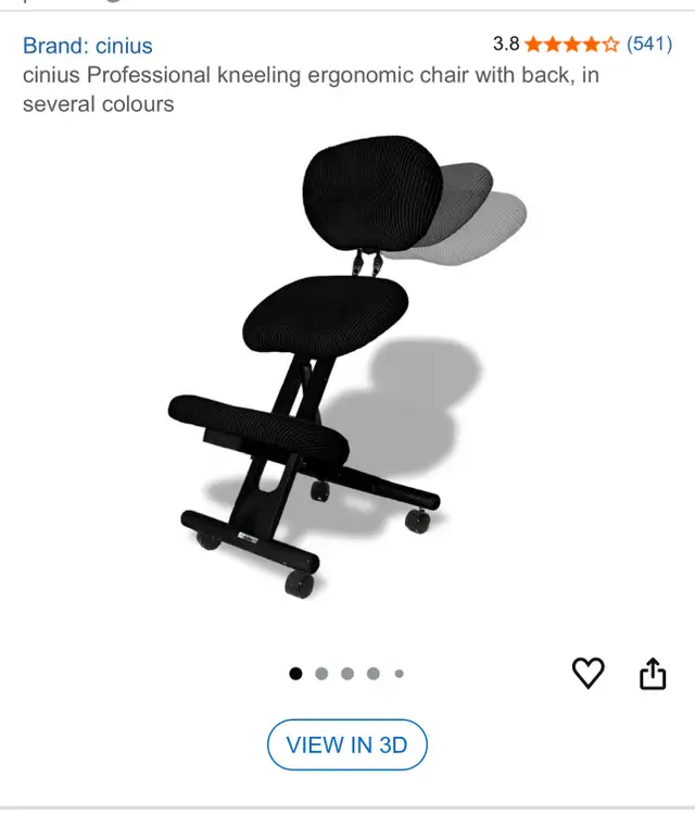 cinius professional kneeling ergonomic chair with back in Chairs & Recliners in Markham / York Region - Image 2
