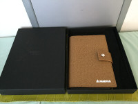 Magna Shinola Detroit Lined Page Journal Leather Ipad Portofilio