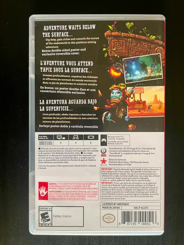 Steamworld Dig 2 (Nintendo Switch) in Nintendo Switch in Edmonton - Image 4