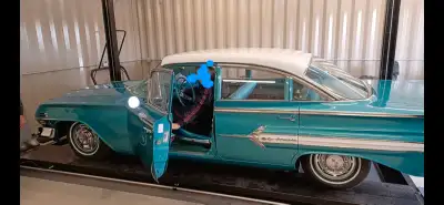 This 1960 Chevrolet Impala 4-door sedan is a stunning classic vehicle in good condition, featuring a...