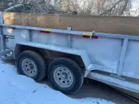 Galvanized dump trailer 