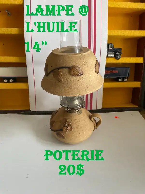 lampe @ l'huile poterie in Fireplace & Firewood in Lanaudière - Image 2