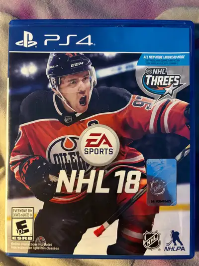 NHL 18 for PS4 In great condition. $10 Pick up in Alta Vista