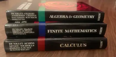 #6: Set of 3 ALGEBRA & GEOMETRY, FINITE MATHEMATICS, CALCULUS, View more