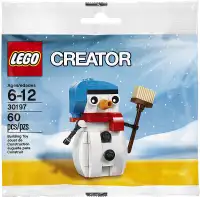 LEGO Christmas Snowman Polybag Set # 30197 Brand New - Sealed
