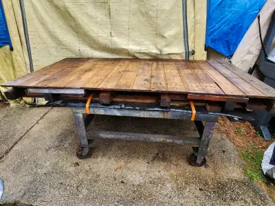 Industrial Machine Shop Heavy Duty Rolling Setup Cart Table, View more
