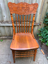 Antique pressback chair - the north wind