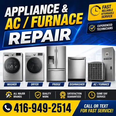 Professional Appliance AC and Furnace Repair Services, View more