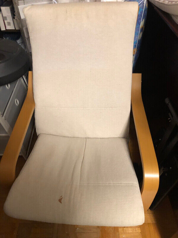 FS IKEA FREDDE desk, POANG chair, 3 drawer, tree stand Chairs