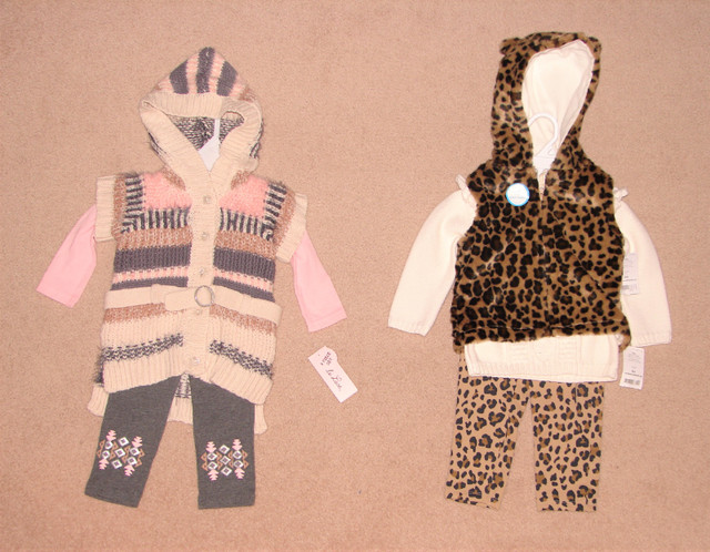 New 3 pc Sets & Dresses (EUC), New Winter Set - 12, 12-18, 18 m in Clothing - 12-18 Months in Strathcona County