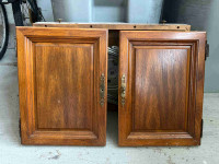 Solid oak cabinet doors