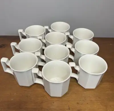 Set of 10 Johnson Brothers mugs in excellent condition "Made in England" stamp Height: 3 3/8 in Widt...