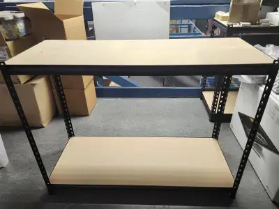 Black Metal Shelf - 48" x 19" x 36" - Great Condition, View more