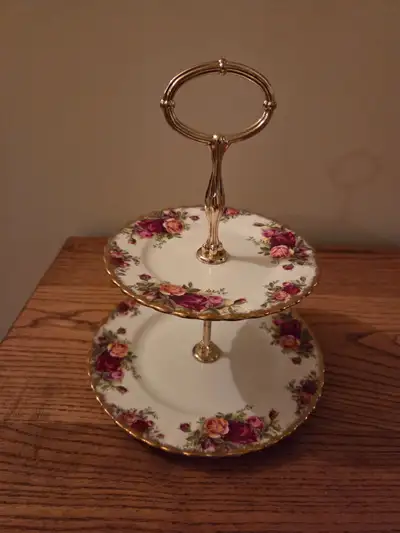 Vintage Royal Albert 3 Tier Plate, View more