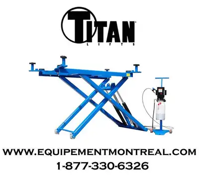 Équipement de garage Montréal inc vous offre cet élévateur pour auto et camion, fontionne sur le 110...