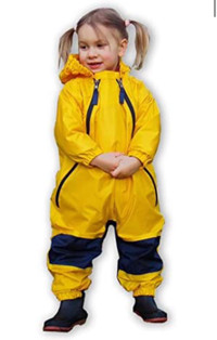 Tuffo Muddy Buddy Waterproof Coveralls, Yellow 4T Toddler