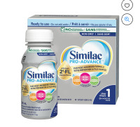 Similac Pro-Advance Step 1 Baby Formula, Ready made bottles
