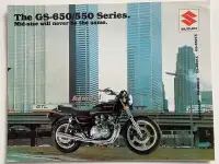 1980’s Suzuki GS-650/550 Series Original 4 Pg Dealer Brochure 
