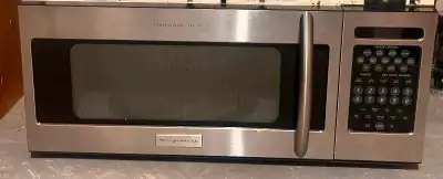 Top of the line Frigidaire over the range 30 inch microwave in stainless steel in great condition. C...