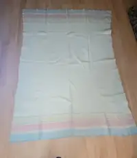 Hudson Bay Candy Cane wool blanket / 1965 Peanuts fabric sheet