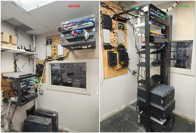 Rack / Network / Server Rooms Cable Cleanup - GTA64840199213443122