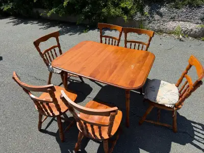Wood Dining Table and Chairs, View more