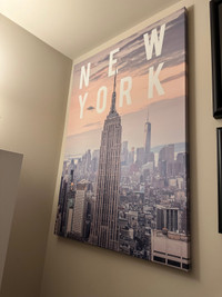 New York canvas print from IKEa