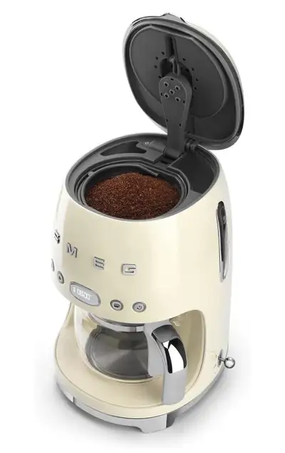 BRAND NEW!! SMEG 50’s DRIP COFFEE MACHINE, 10-CUP, CREAM, View more