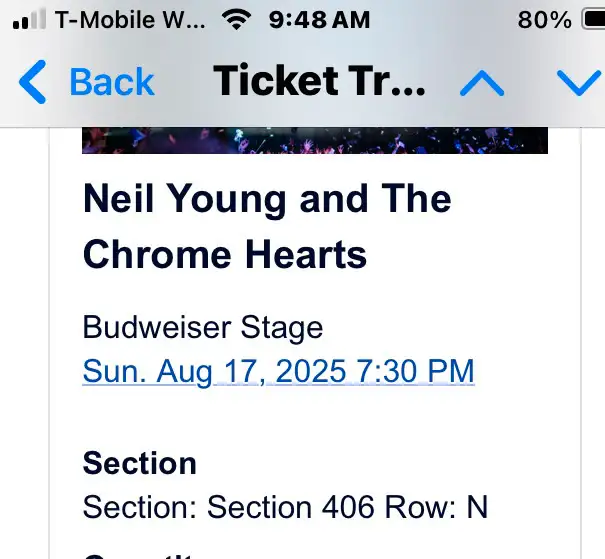 Neil Young Concert  - 1 Ticket. Discounted!63611963923969122